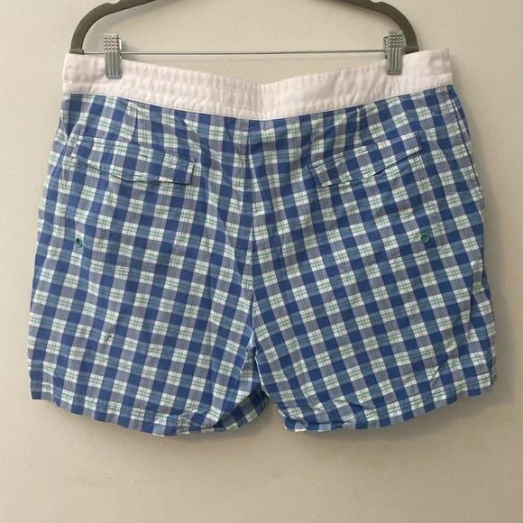 Original Penguin Blue Plaid Swim Trunks - Picture 7 of 8